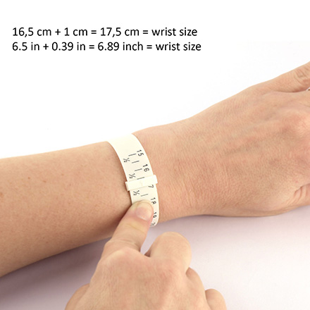 Bracelet size and wrist size Bracelet size and wrist size