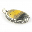 Eclipse Jasper (Bumblebee) and Sterling Silver Pendant
