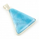 Celestial Blue Larimar and Sterling Silver Pendant