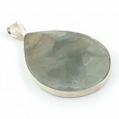 Fluorite and Sterling Silver Pendant