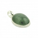 Jade and Sterling Silver Pendant