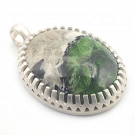 Chrome Diopside and Sterling Silver Pendant
