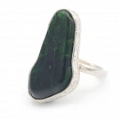 Chrome Diopside and Sterling Silver Ring