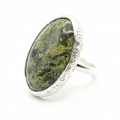 Serpentine and Sterling Silver 925 Ring
