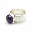 Amethyst and 925 Silver Ring