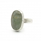 Fluorite and 925 Silver Ring