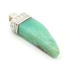 Chrysoprase and Sterling Silver 925 Pendant