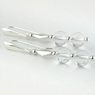 Rock Crystal (Quartz) Earrings and Sterling Silver 56 millimeter (2.2 inch) length
