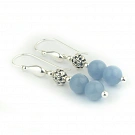 Angelite and Sterling Silver Earrings