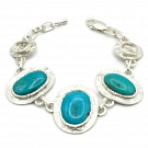 Turquoise and Sterling Silver 925 Bracelet
