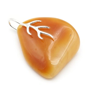 Amber and Sterling Silver 925 Pendant