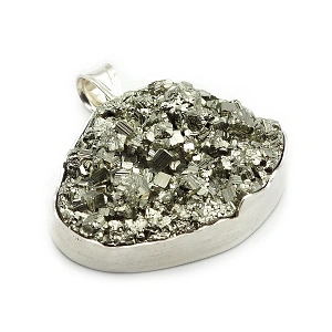 Pyrite and 925 Silver Pendant