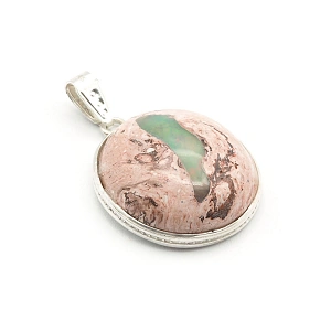 Mexican Matrix Opal and Sterling Silver Pendant