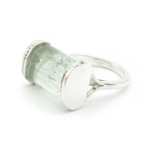 Aquamarine and 925 Silver Ring