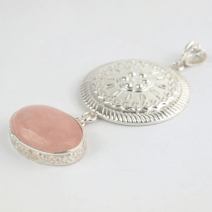 Rose Quartz and Sterling Silver ...