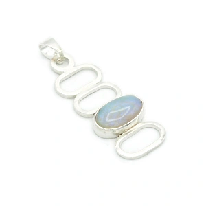 Sterling Silver and Opal Pendant