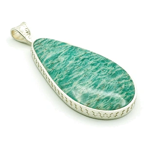 Sterling Silver 925 and Amazonite Pendant