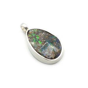 Sterling Silver 925 and Boulder Opal Pendant