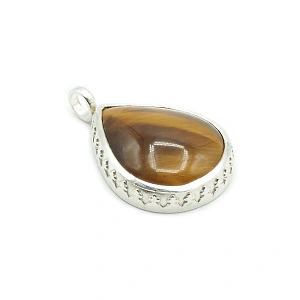 Sterling Silver and Tiger Eye Pendant