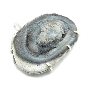 Chalcedony and Sterling Silver 925 Pendant
