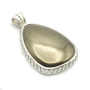 Pyrite and 925 Silver Pendant