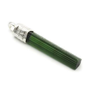 Green Tourmaline and 925 Silver Pendant