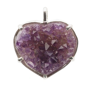 Natural Amethyst Druzy Pendant in&nbsp;...