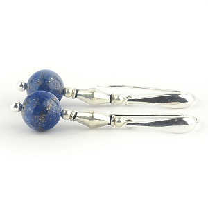 Lapis Lazuli und 925er Silber Ohrringe