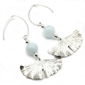 Aquamarine and Silver 925 Earrings