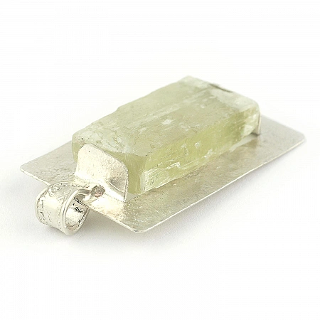 Hiddenite and Sterling Silver Pendant