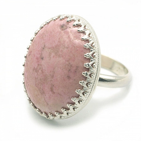 Piemontite and Sterling Silver Ring