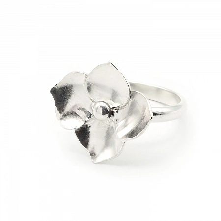 Hydrangea Flower Ring in 925 Silver