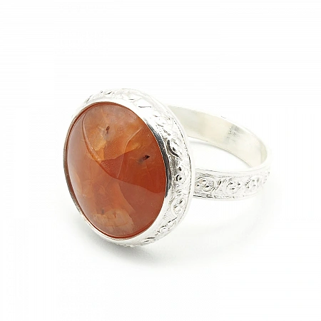 Carnelian and 925 Silver Ring