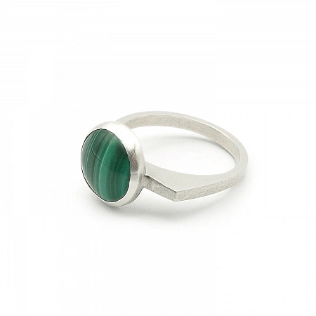 Malachite and 925 Silver Ring