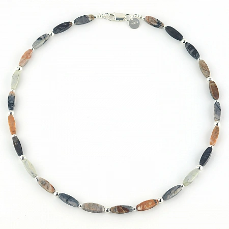 Jasper and Sterling Silver Necklace
