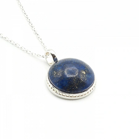 Chain with Pendant Lapis Lazuli and 925 Sterling Silver