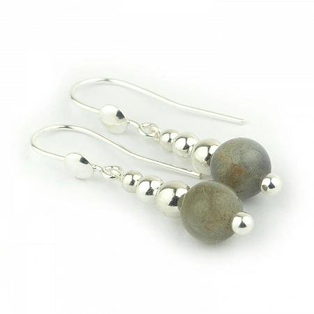 Labradorite Earrings and Sterling Silver