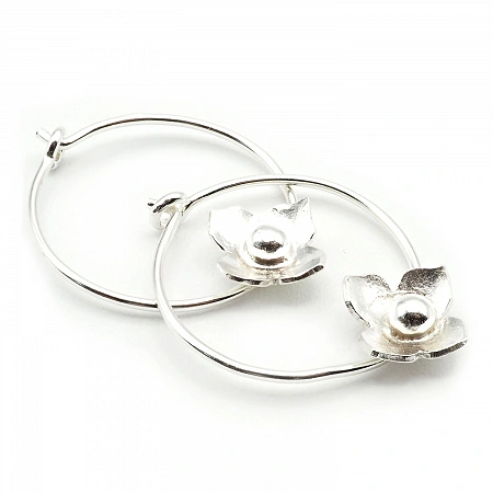 WIld Flower Earrings in 925 Silver