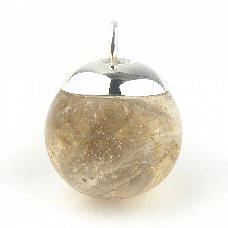 Mica in Resin and Sterling Silver Pendant