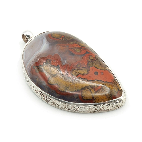 Sterling Silver 925 and Agate Pendant