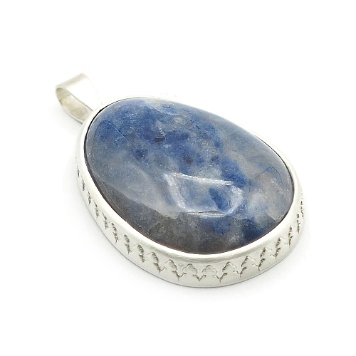 Sterling Silver 925 and Sodalite Pendant