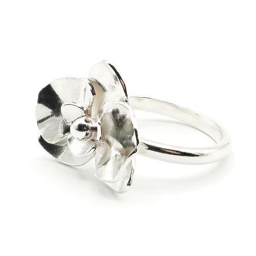 Orchidee 925er Silber Ring