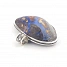 Boulder Opal Mineral anhänger oval mit Silberfassung
