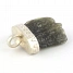 Genuine raw Moldavite Pendant set in Sterling Silver