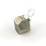 Colgante cubo pirita con balia de plata de ley