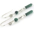 Long Malachite Earrings set in Sterling Silver