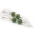Jade and Sterling Silver 925 Earrings