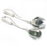 Nephrite jade earrings and 925 silver