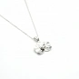 Orchid Flower 925 Silver Chain Pendant Necklace 1