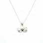 Orchid Flower 925 Silver Chain Pendant Necklace 2